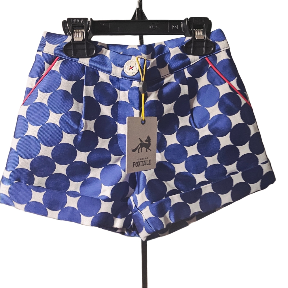 Kids Blue Polka Dot Shorts